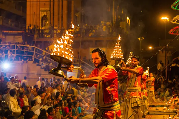 Aarti Ceremony at Sarayu River